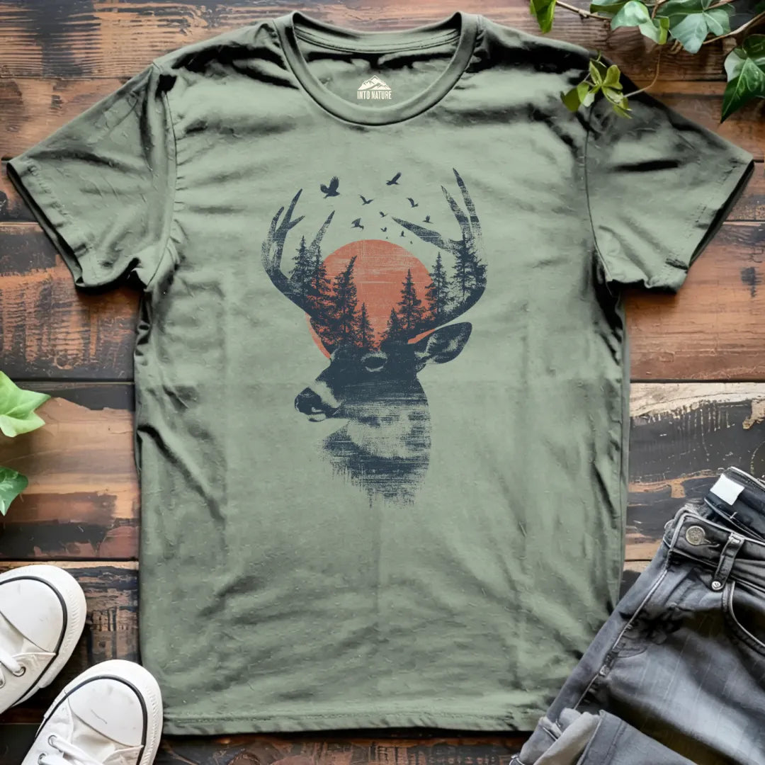 The Sunset Deer Tee