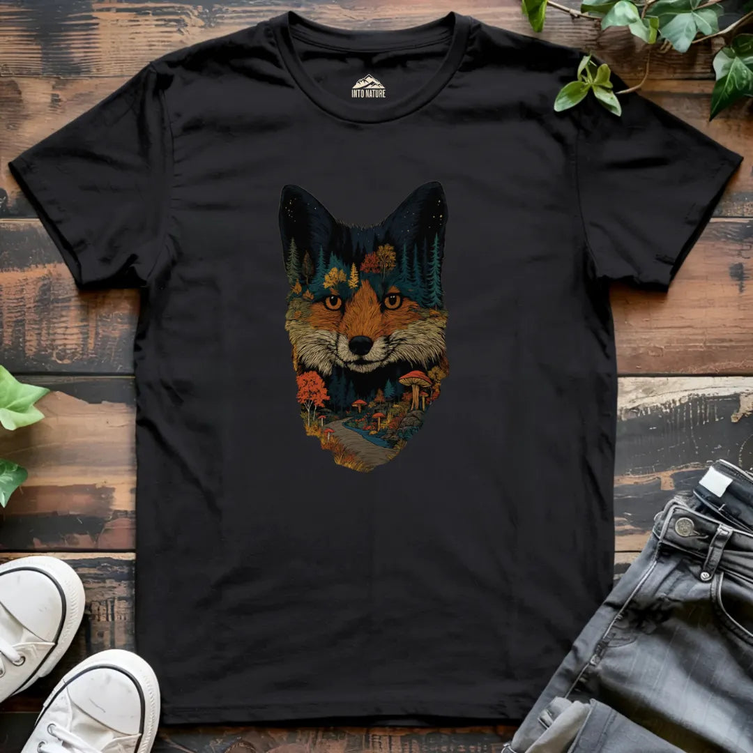 Forest Landscape Fox Tee