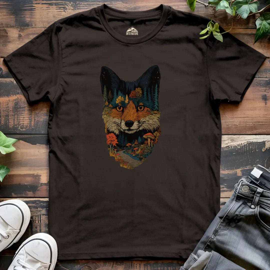 Forest Landscape Fox Tee