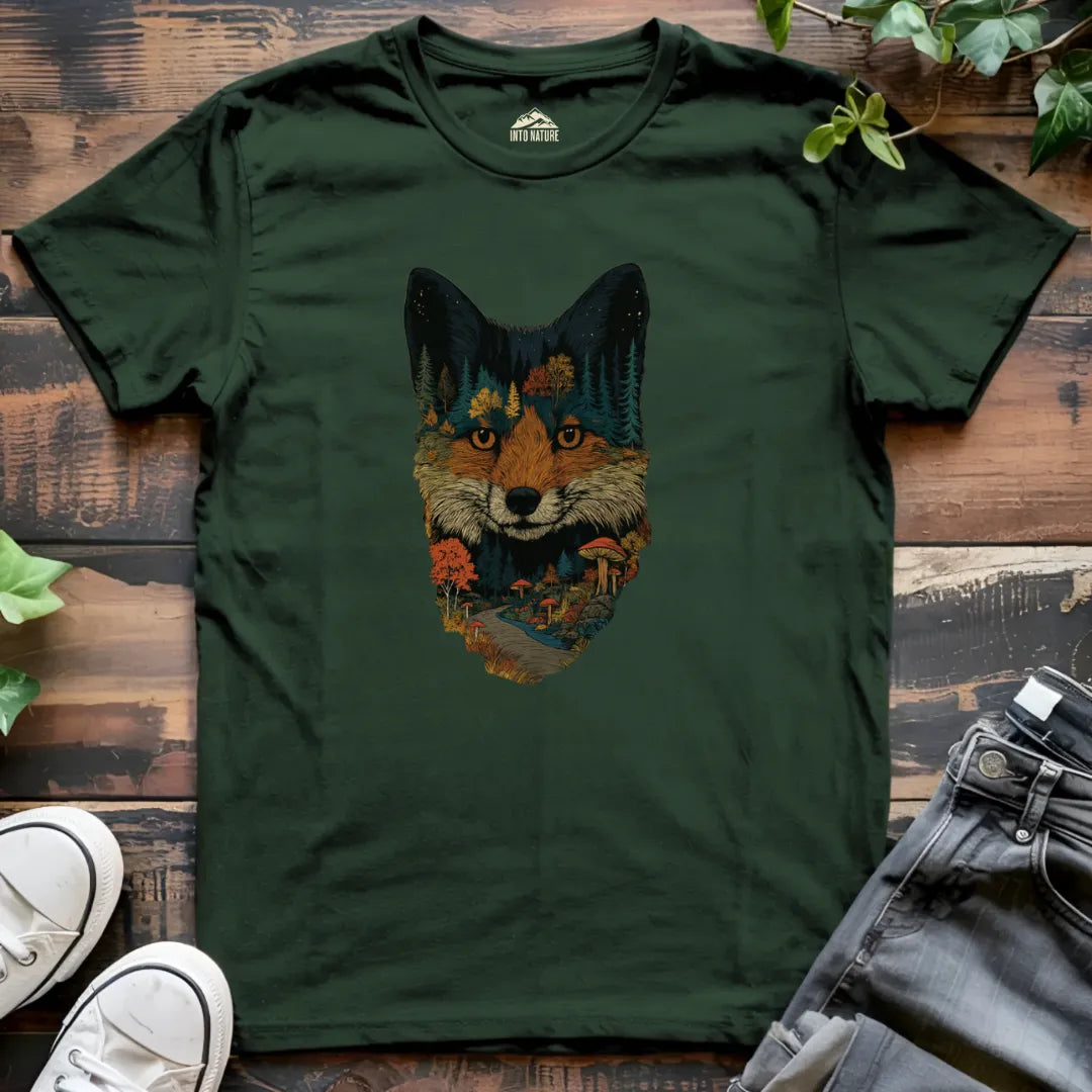 Forest Landscape Fox Tee