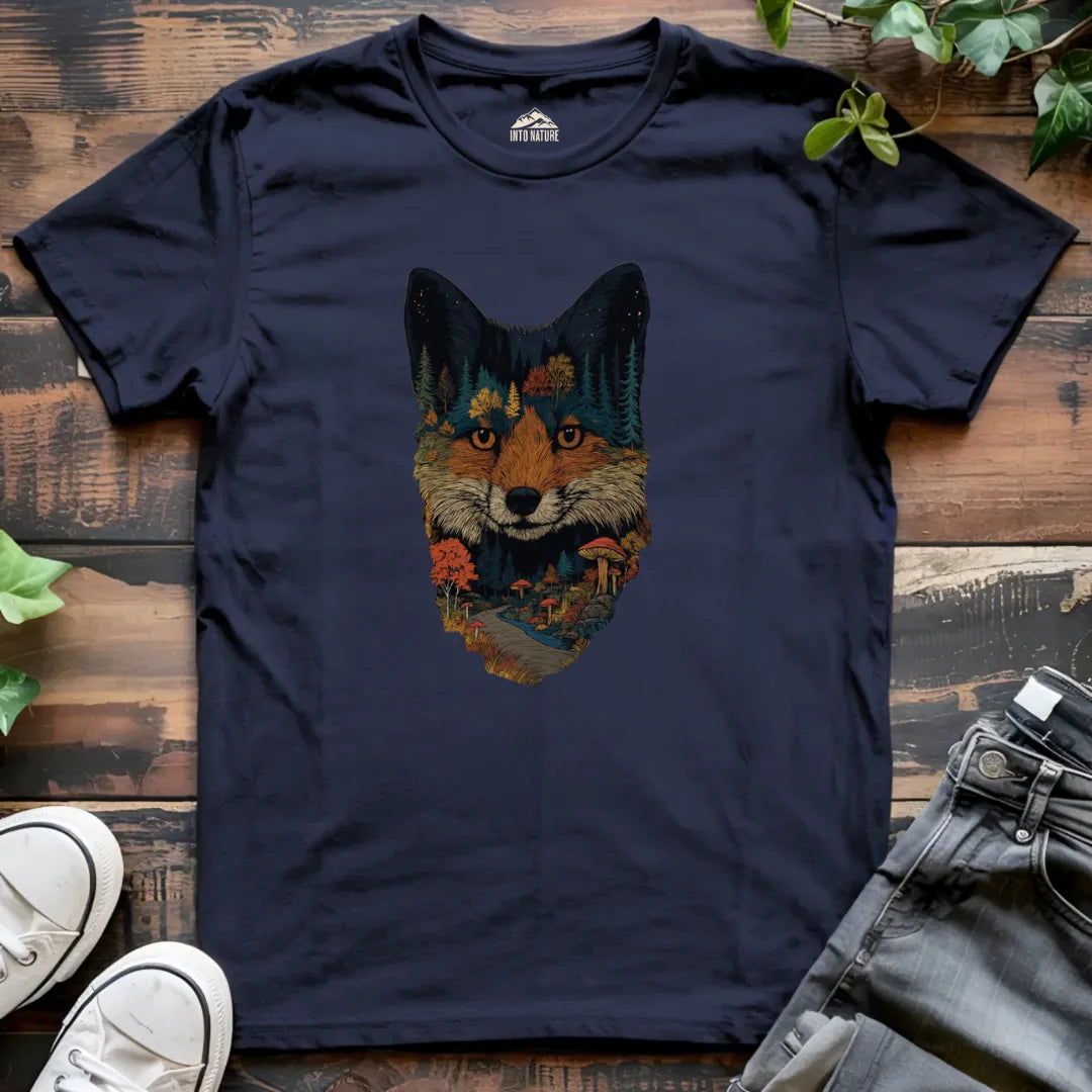 Forest Landscape Fox Tee