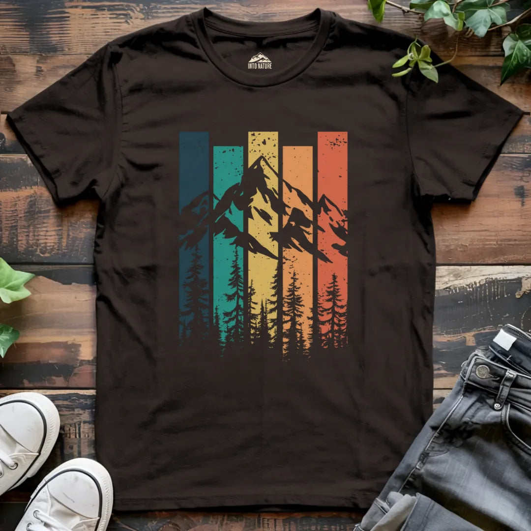 Mountain Retro Sunset Tee