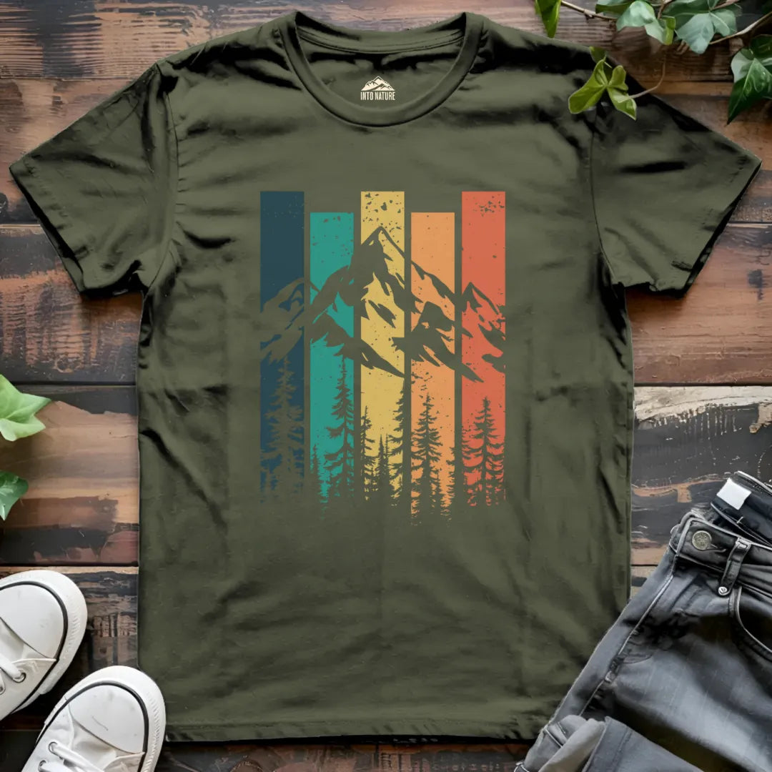 Mountain Retro Sunset Tee