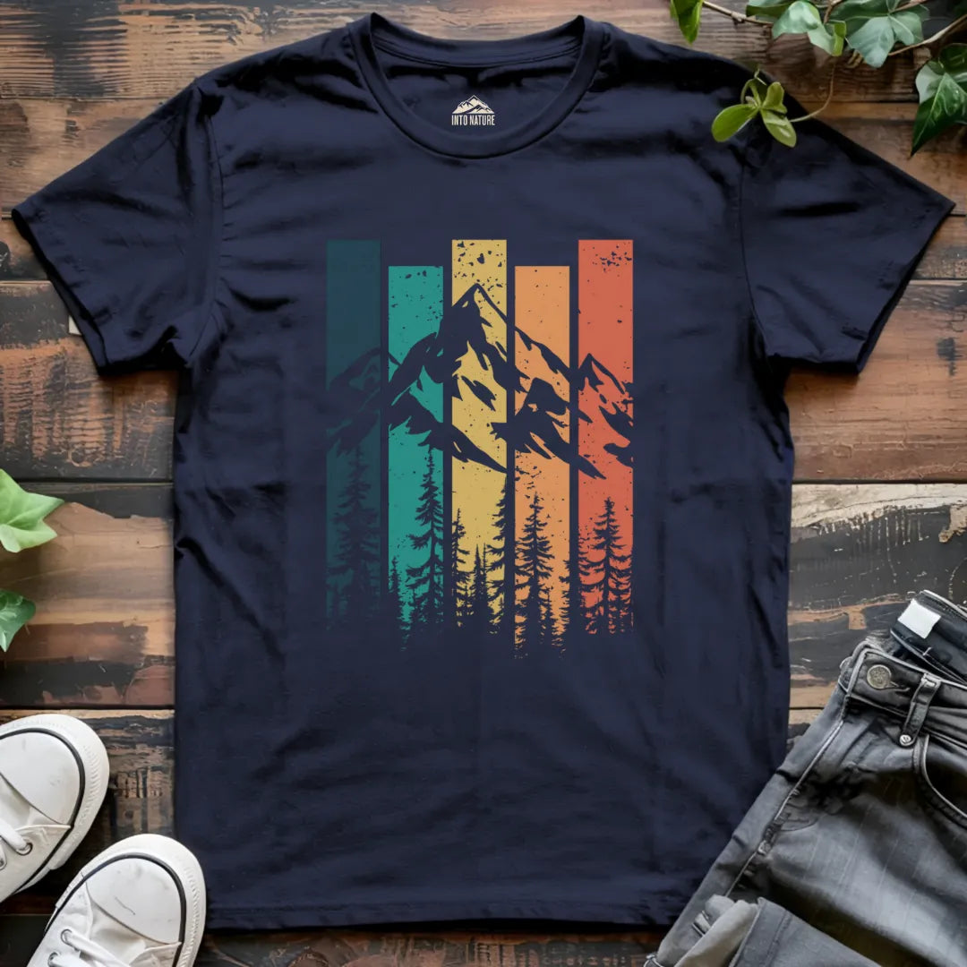 Mountain Retro Sunset Tee