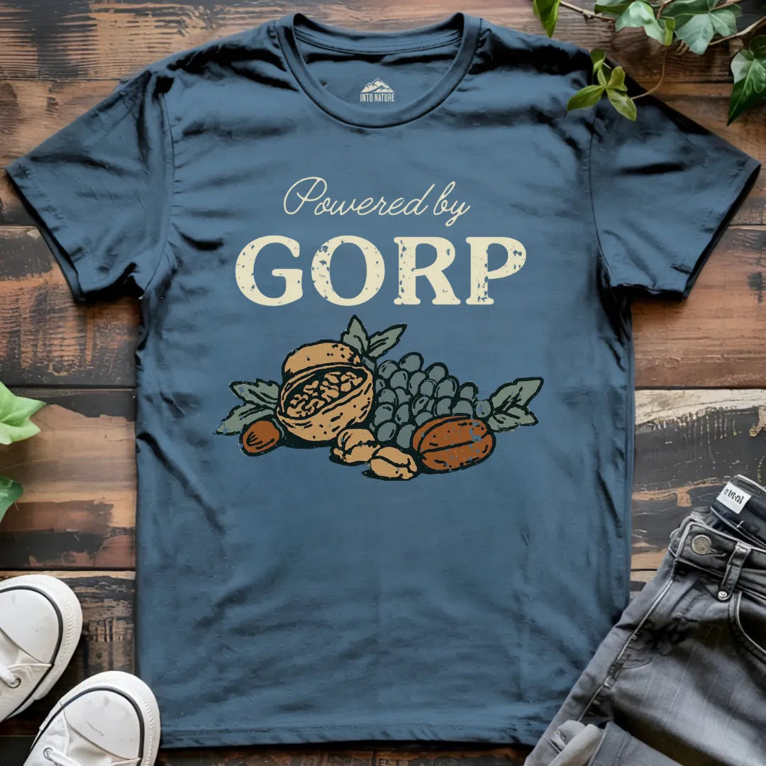 Powered by "GORP" Trail Snacks Tee