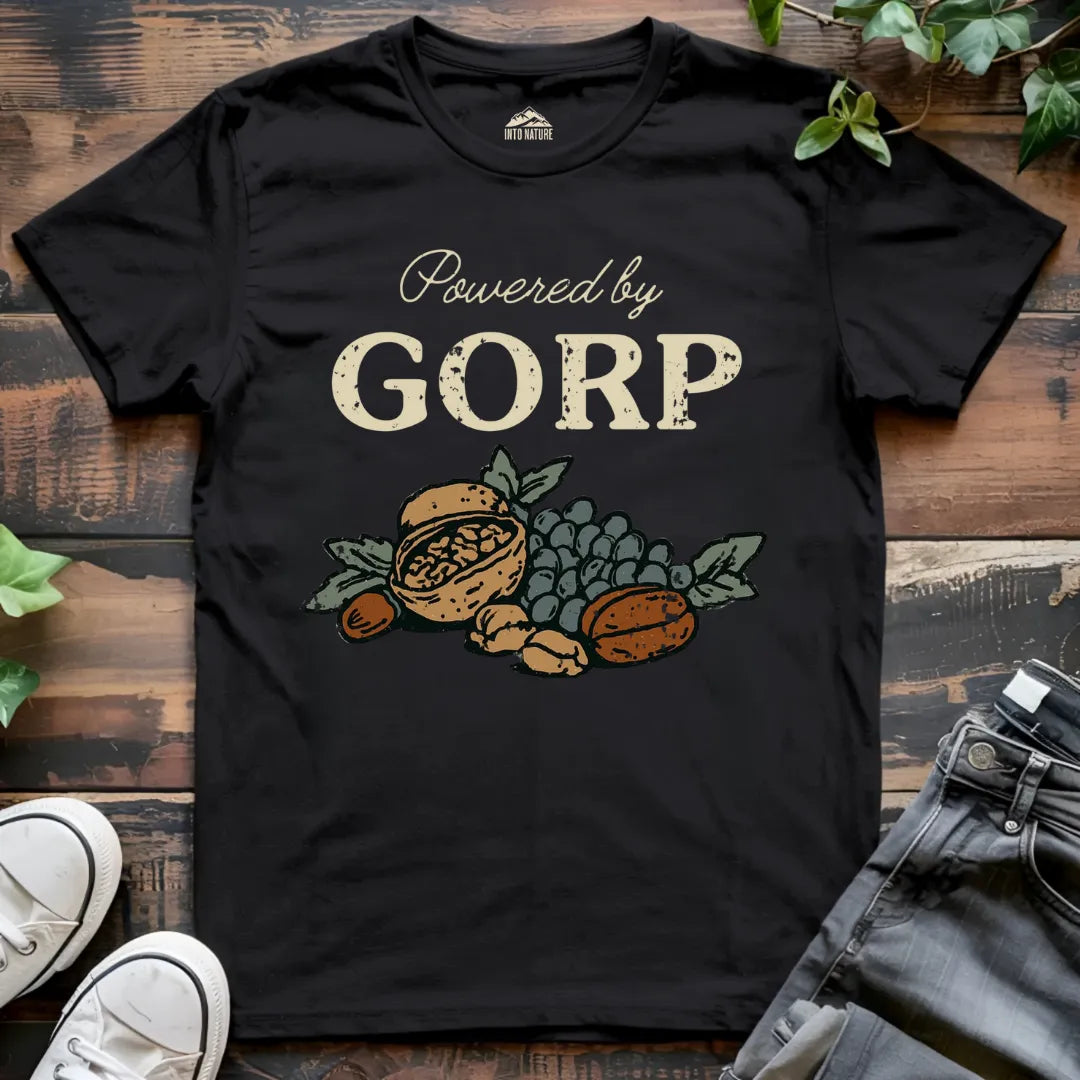 Powered by "GORP" Trail Snacks Tee