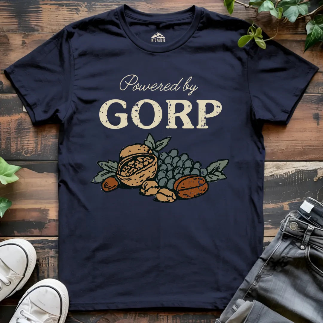 Powered by "GORP" Trail Snacks Tee