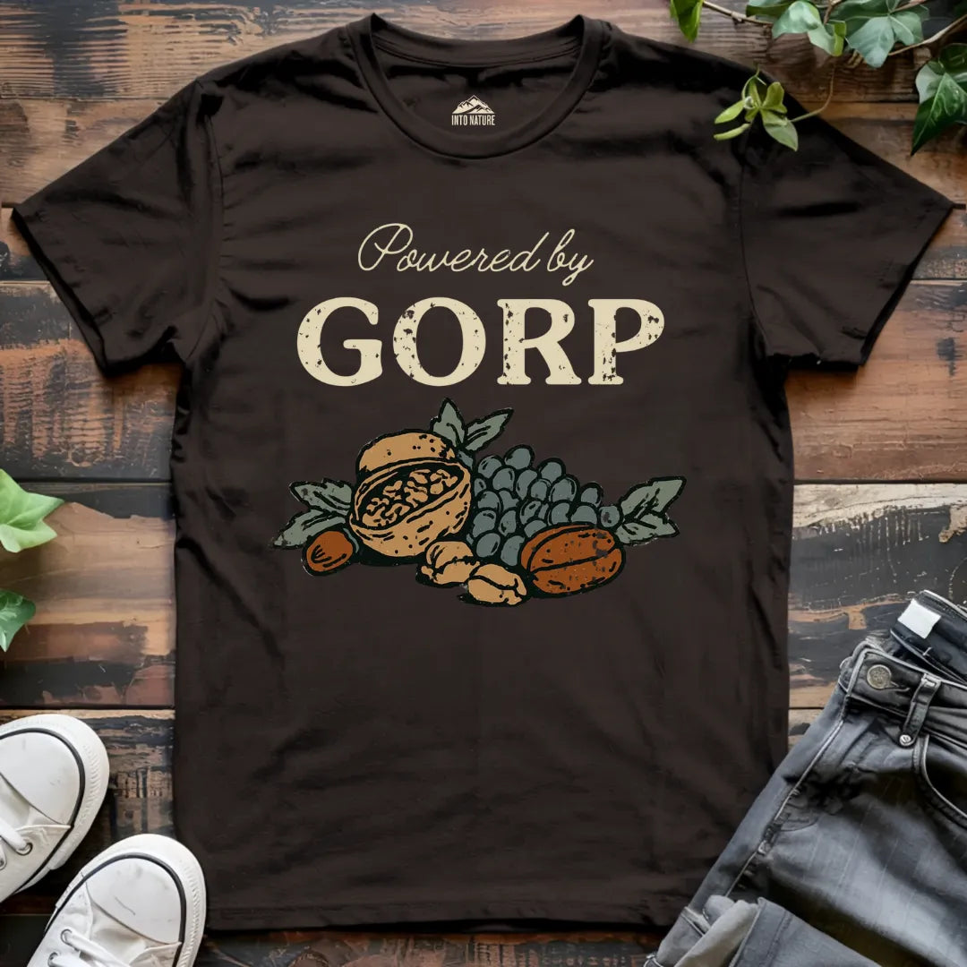 Powered by "GORP" Trail Snacks Tee