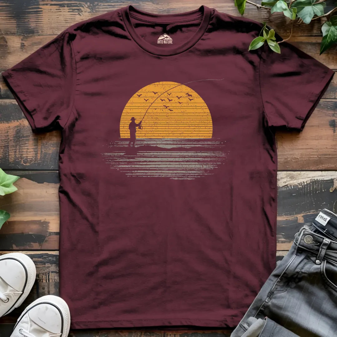 Sunset Fisherman Tee