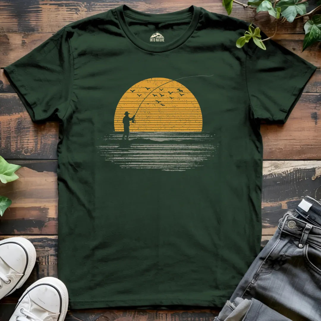 Sunset Fisherman Tee