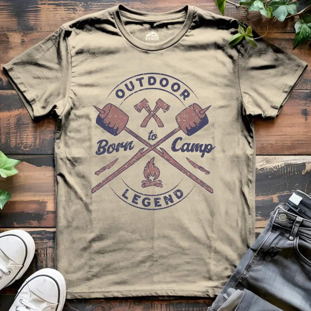 Outdoor Legend: Born to Camp Tee