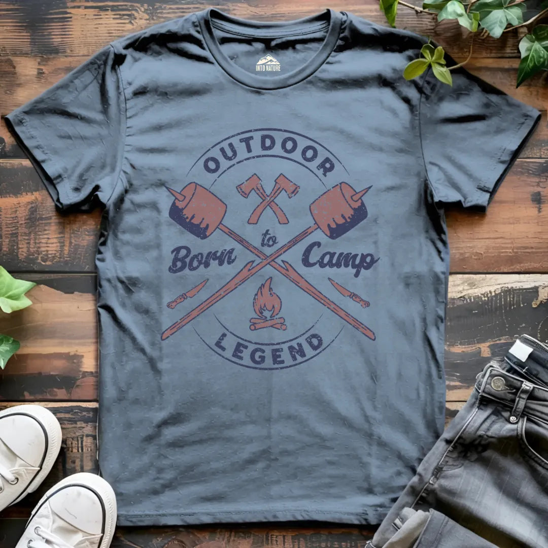 Outdoor Legend: Born to Camp Tee