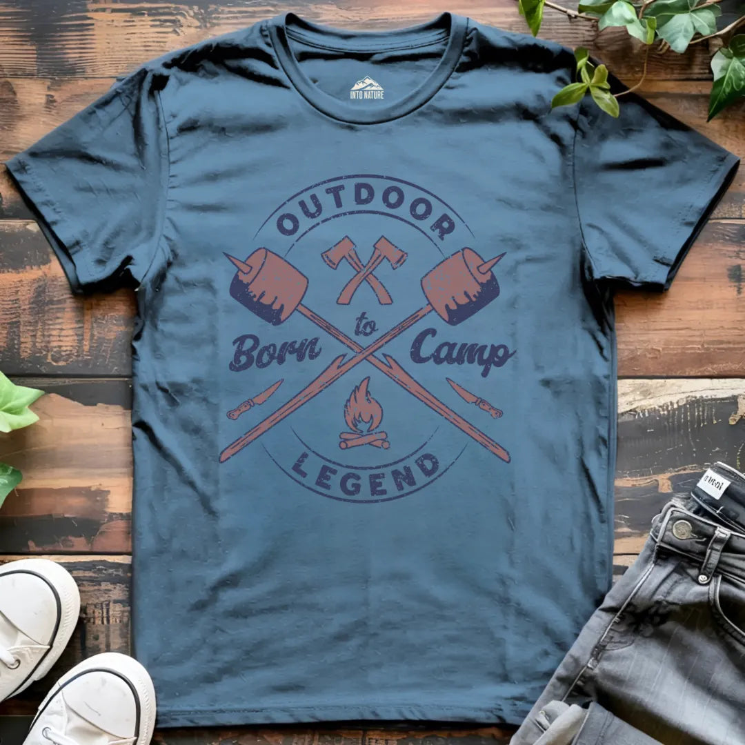 Outdoor Legend: Born to Camp Tee