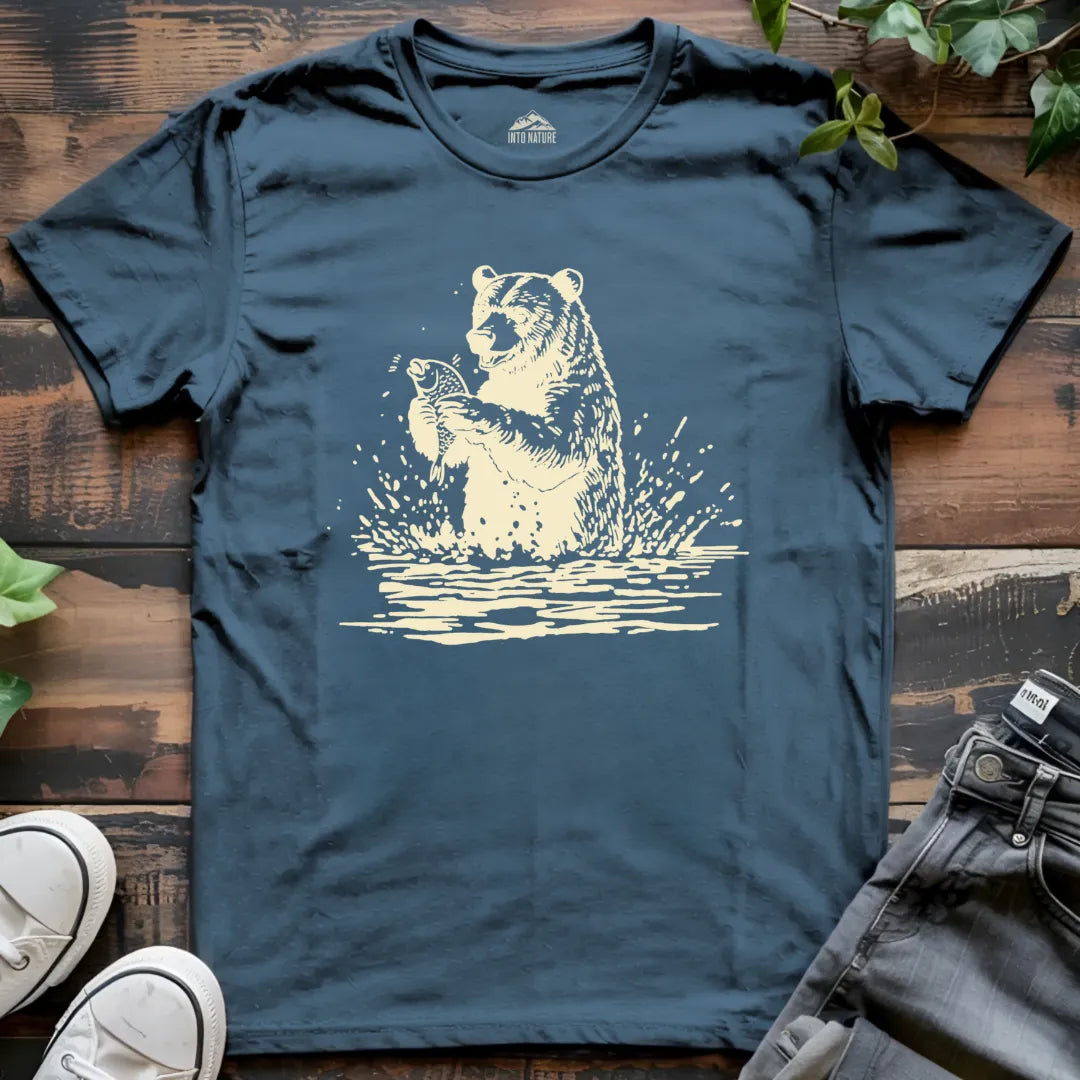 Wildlife Fishing Bear Tee