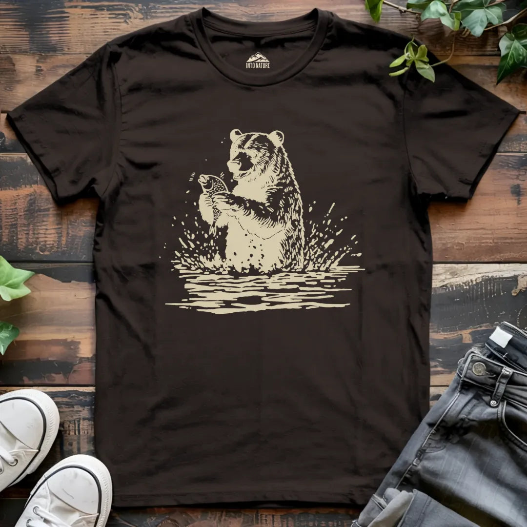 Wildlife Fishing Bear Tee