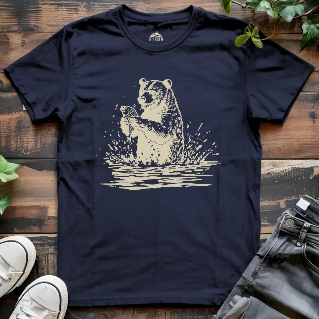 Wildlife Fishing Bear Tee