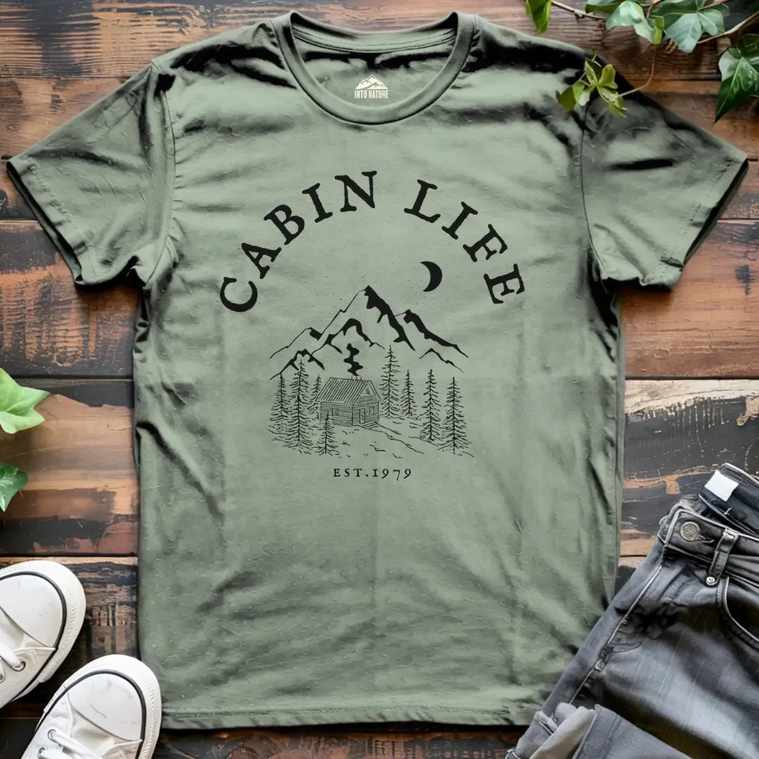 Cabin Life Mountain Tee