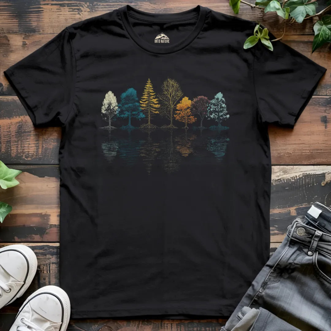Reflection Rainbow Tree Tee