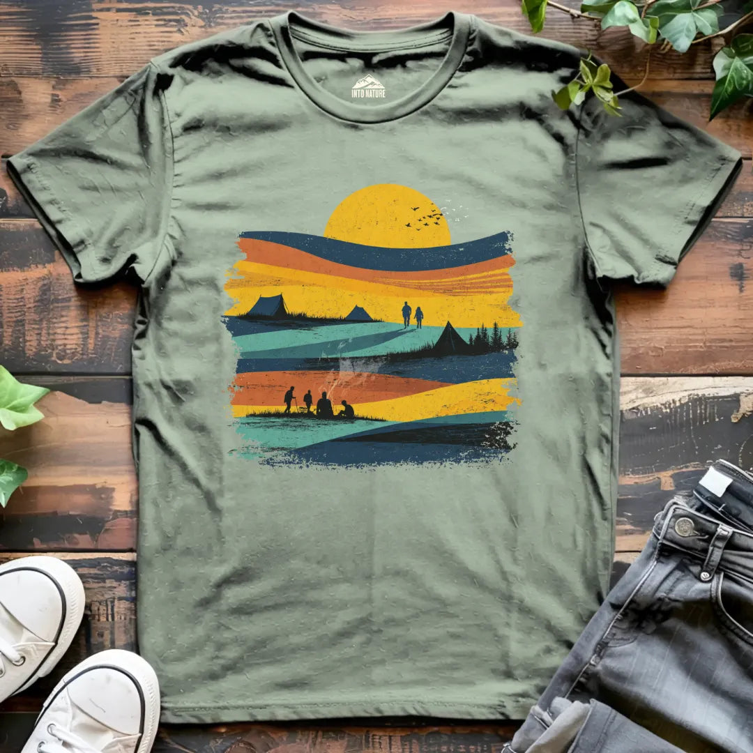 Sunset Camping Tee