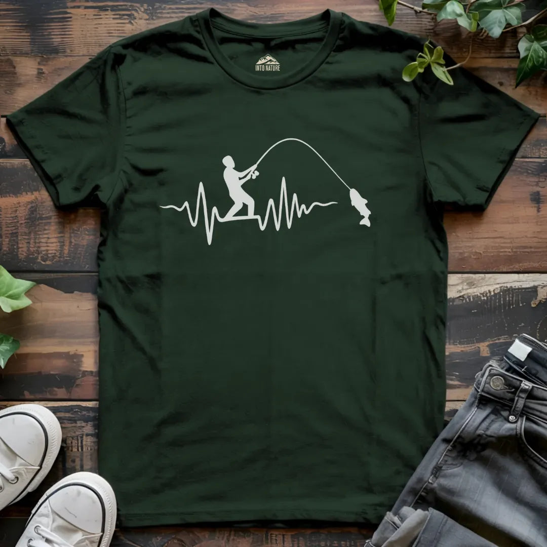Fishing Heartbeat Tee