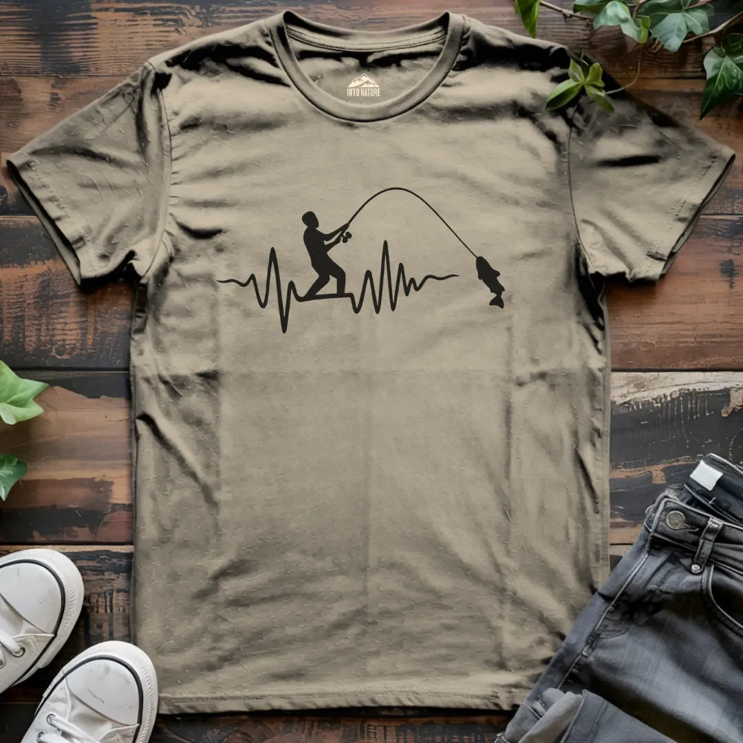 Fishing Heartbeat Tee