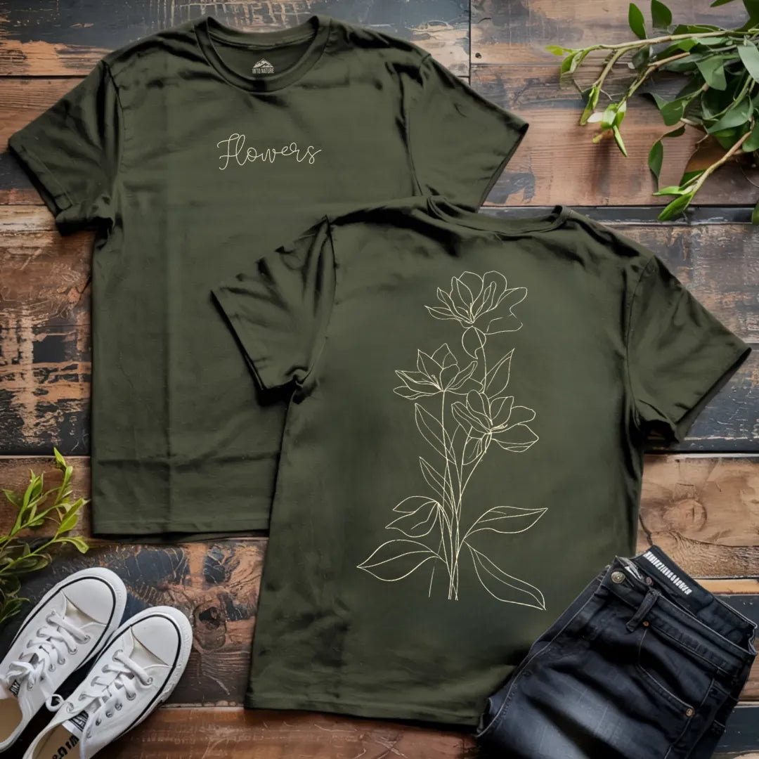Flower Line Tee