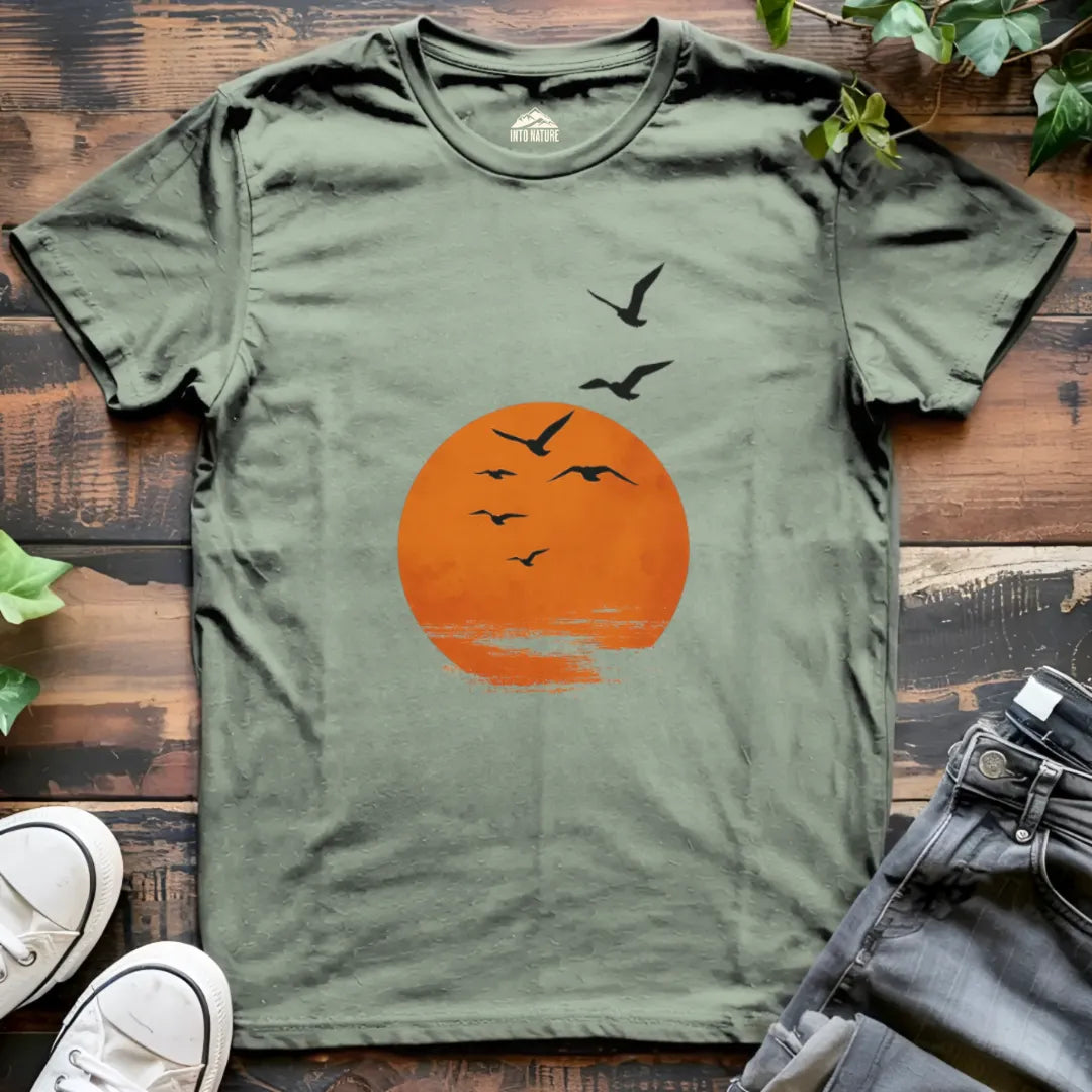 Sunset Birds Tee