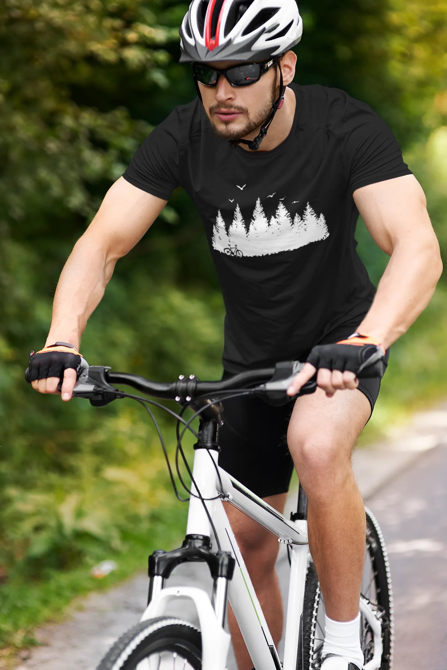 Forest Cycling Silhouette Tee