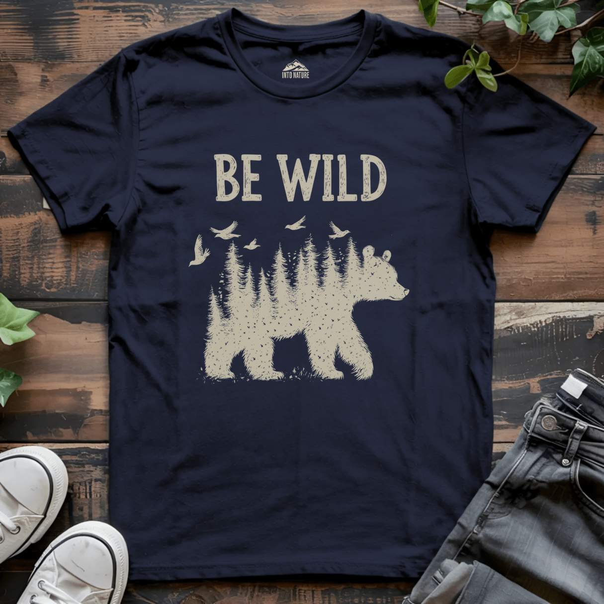 "Be Wild" Bear Tee - Into Nature Co.