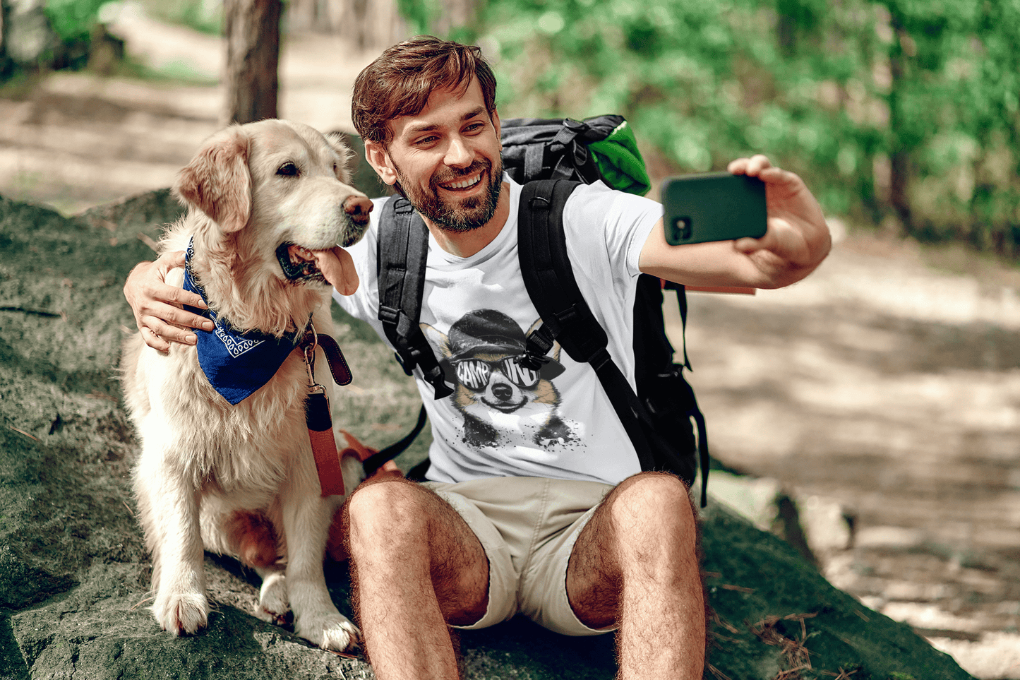Camping Corgi Tee - Into Nature Co.