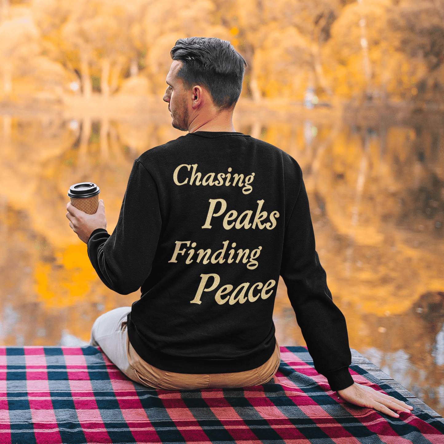 Chasing Peaks Finding Peace Sweatshirt - Into Nature Co.