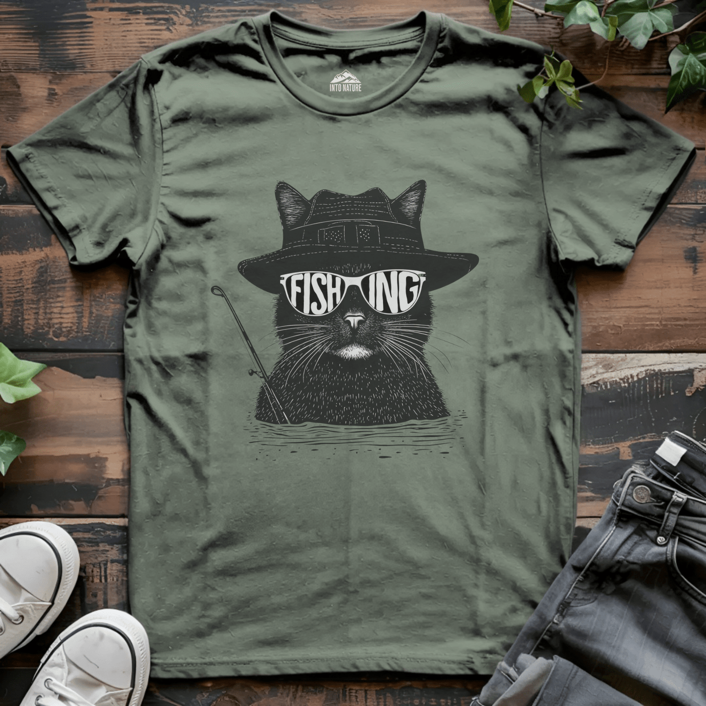 Cool Cat Fishing Tee - Into Nature Co.