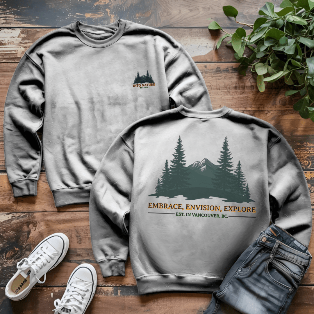 Embrace, Envision, Explore Sweatshirt - Into Nature Co.