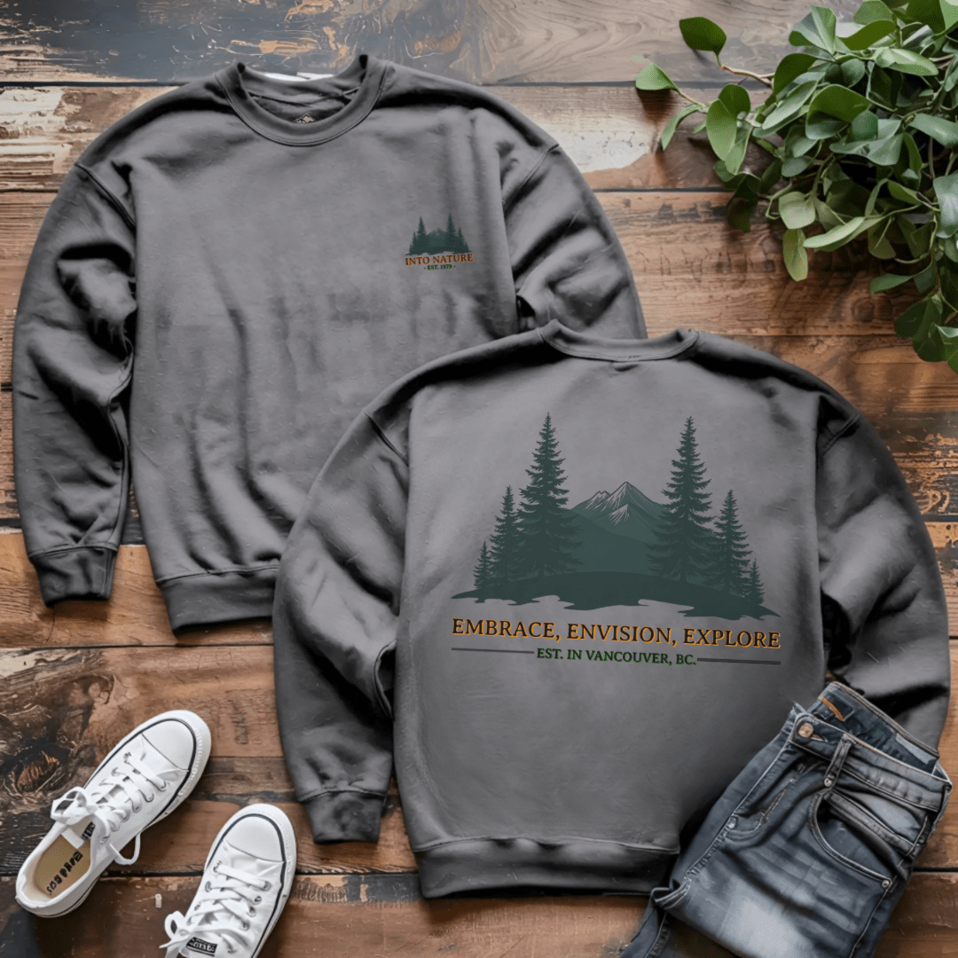 Embrace, Envision, Explore Sweatshirt - Into Nature Co.