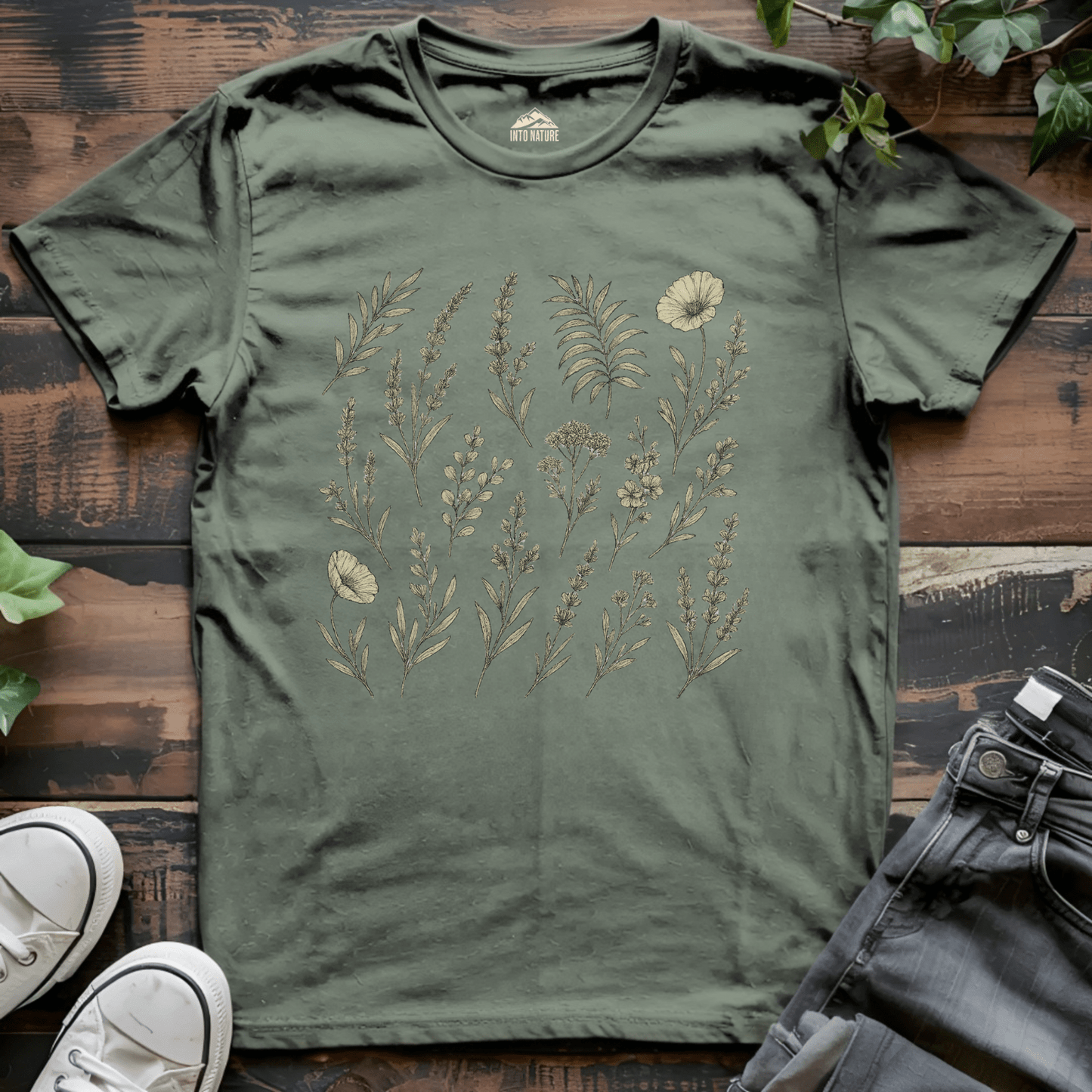 Floral Botanical Nature Tee - Into Nature Co.