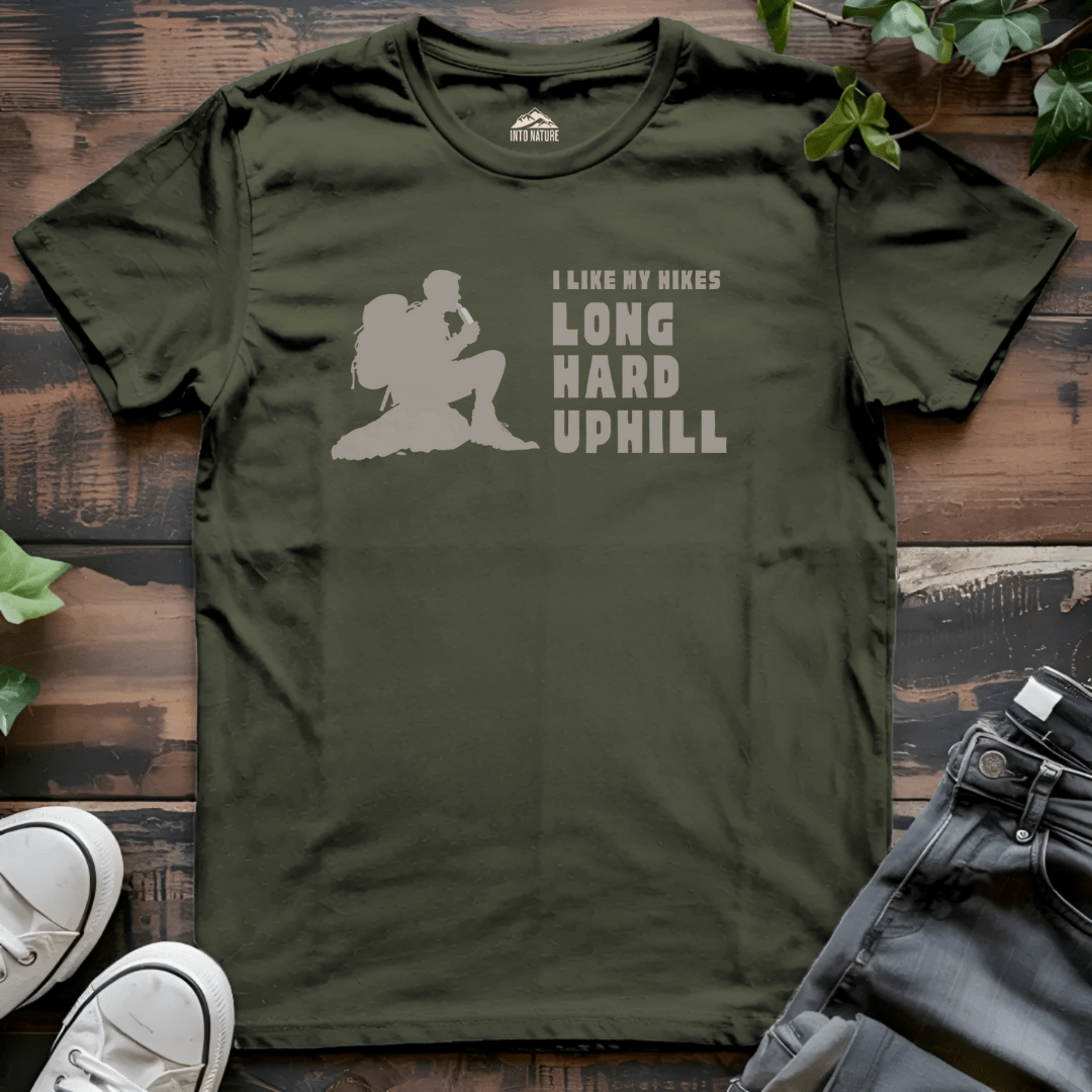 I Like My Hikes Long & Hard Tee - Into Nature Co.