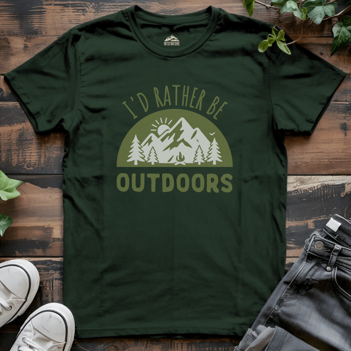 I'd Rather Be Outdoors Tee - Into Nature Co.