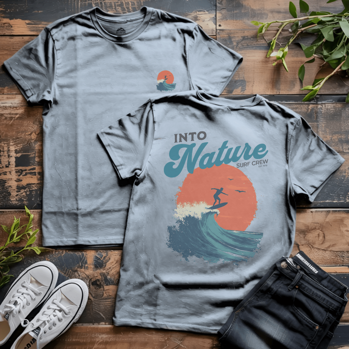 Into Nature Surf Crew Tee - Into Nature Co.