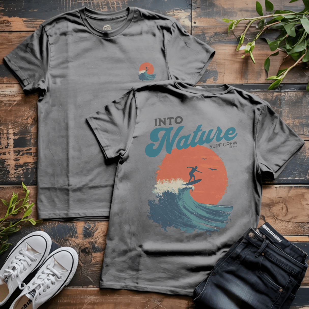 Into Nature Surf Crew Tee - Into Nature Co.