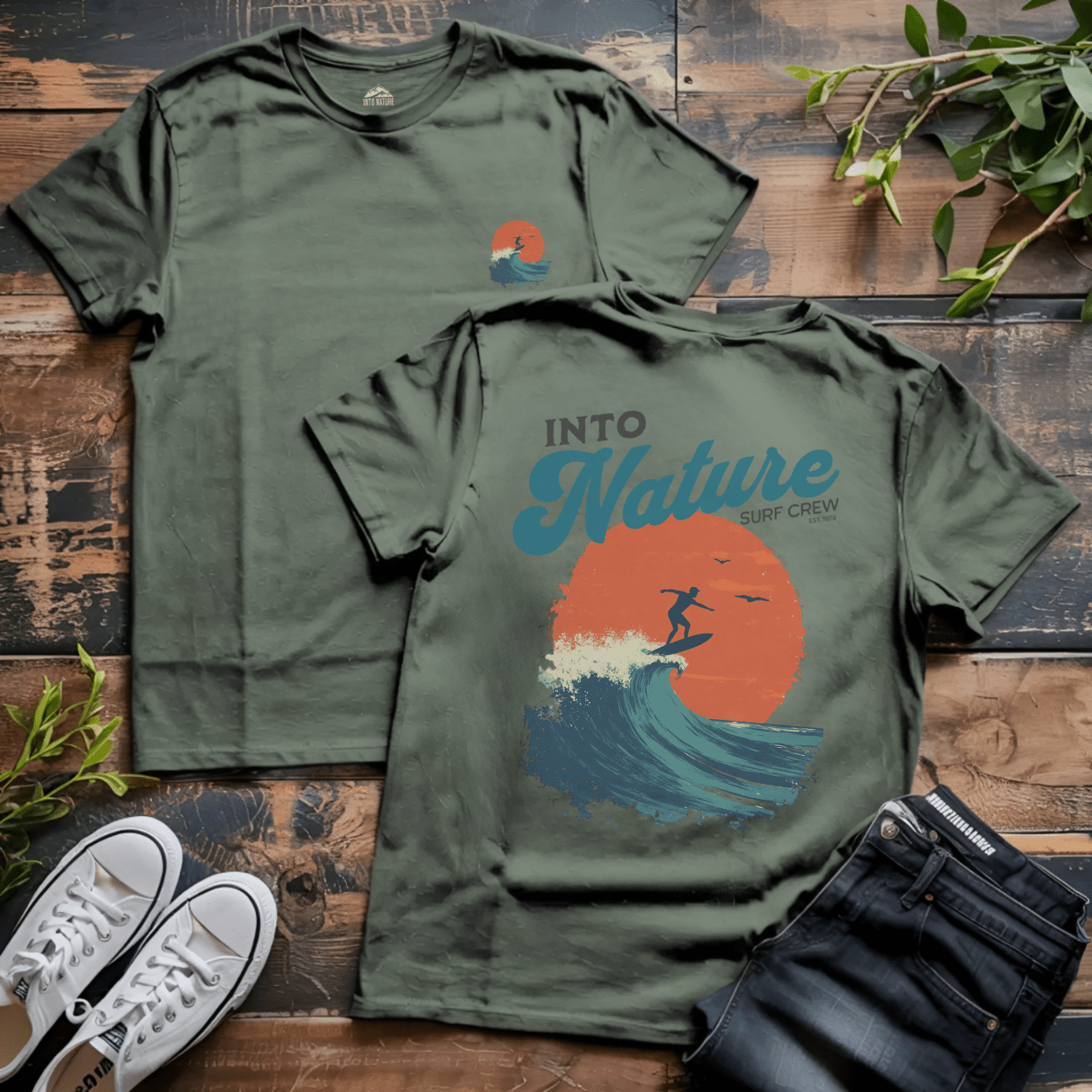 Into Nature Surf Crew Tee - Into Nature Co.