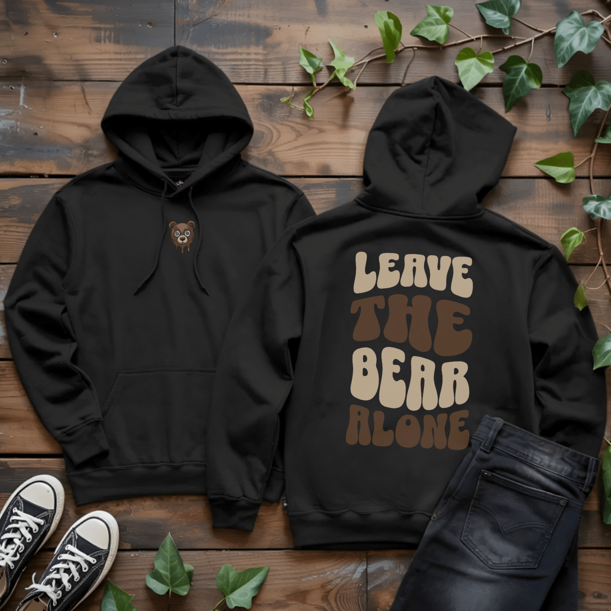 Leave The Bear Alone Hoodie - Into Nature Co.