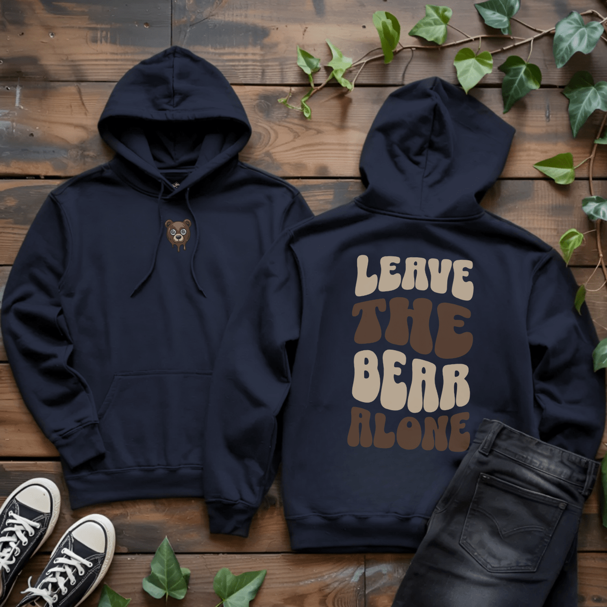 Leave The Bear Alone Hoodie - Into Nature Co.
