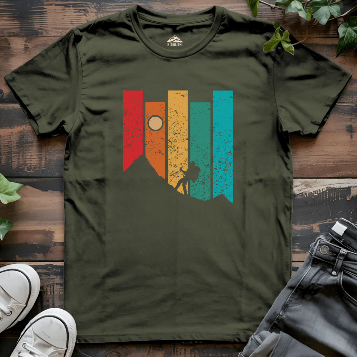 Retro Vintage Hiking Tee - Into Nature Co.
