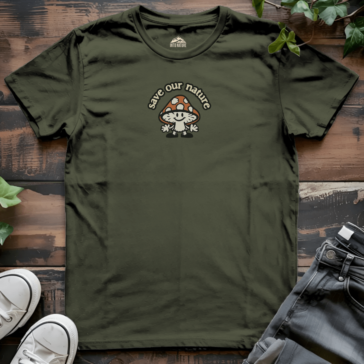 Save Our Nature Mushroom Tee - Into Nature Co.