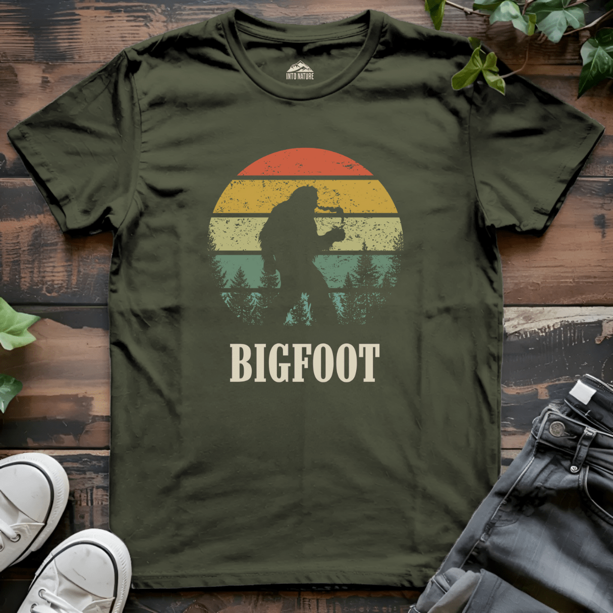 Smoking Bigfoot Tee - Into Nature Co.