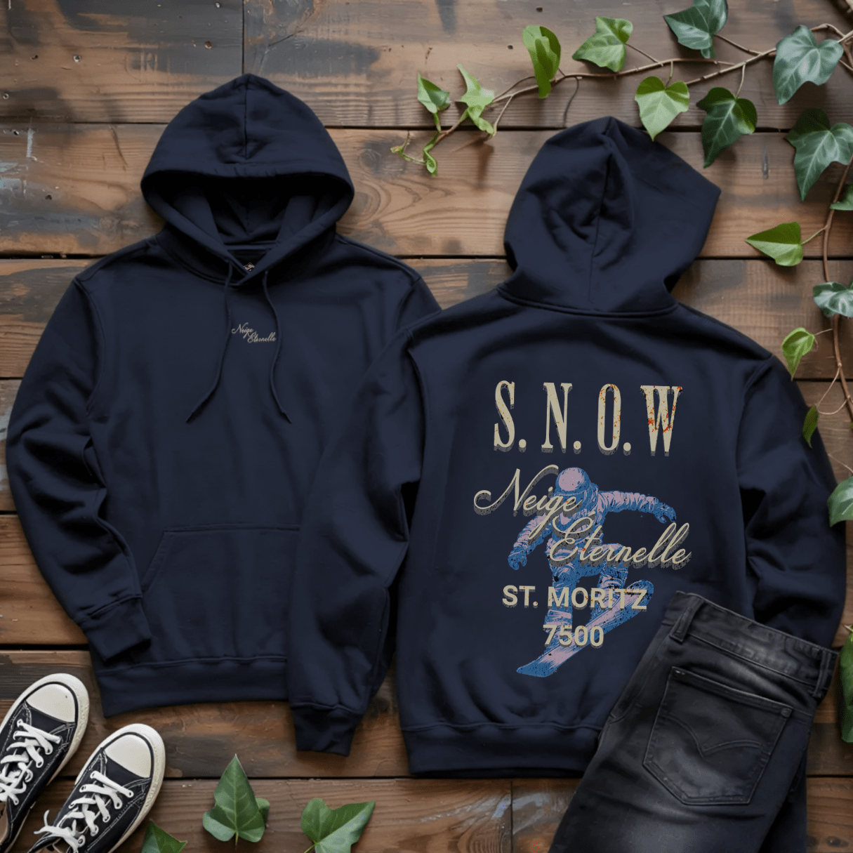 S.N.O.W Vintage Hoodie - Into Nature Co.