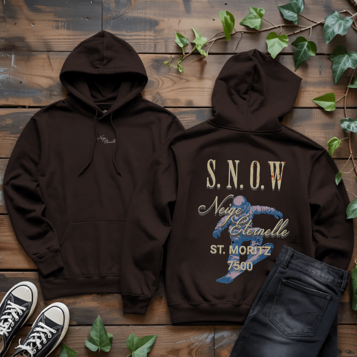S.N.O.W Vintage Hoodie - Into Nature Co.