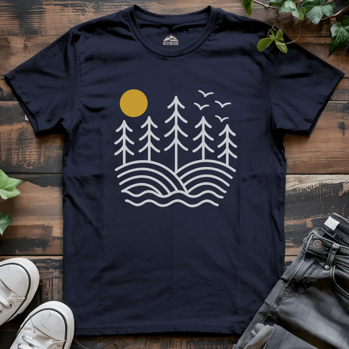 Starry Moonlit Pine Crest Tee - Into Nature Co.