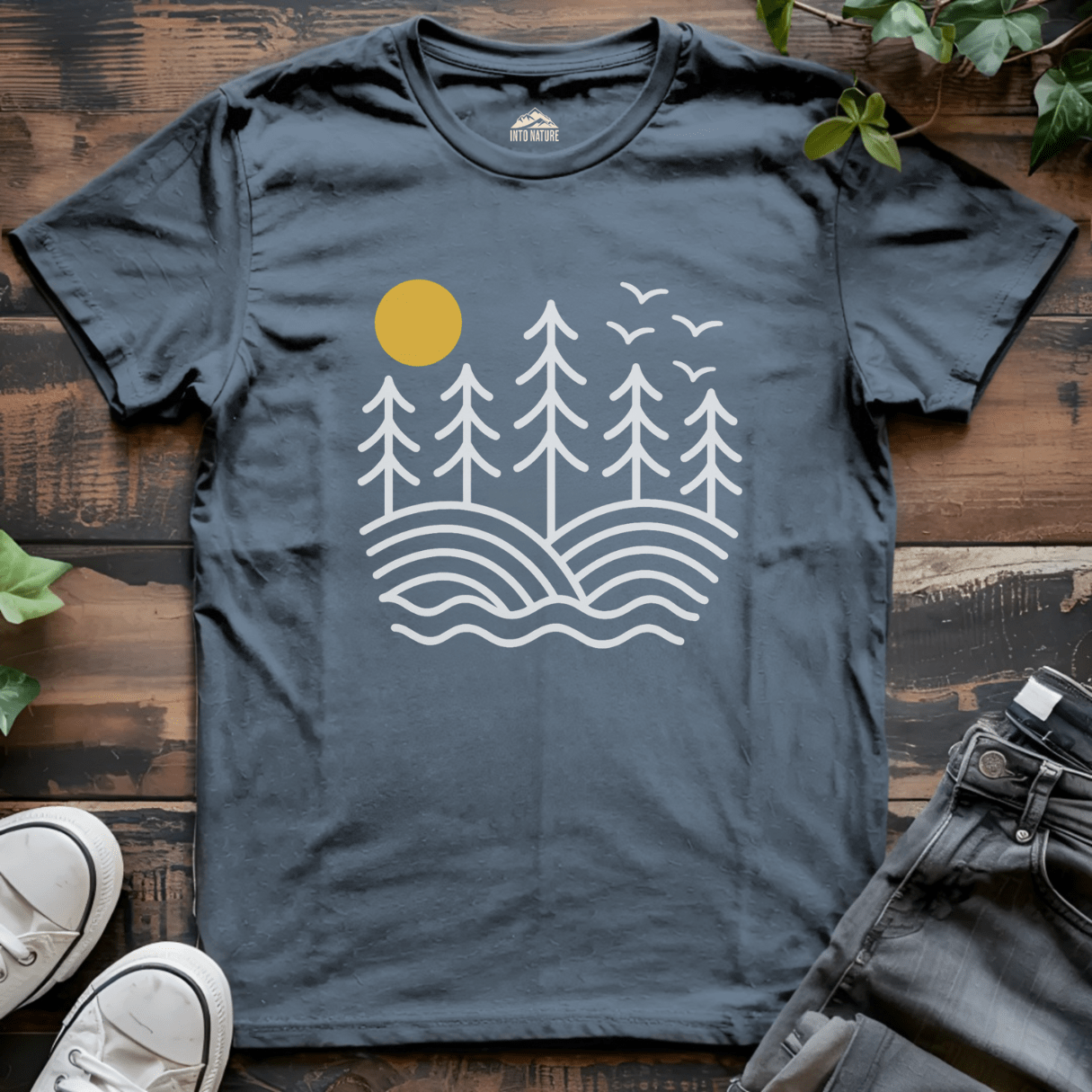 Starry Moonlit Pine Crest Tee - Into Nature Co.