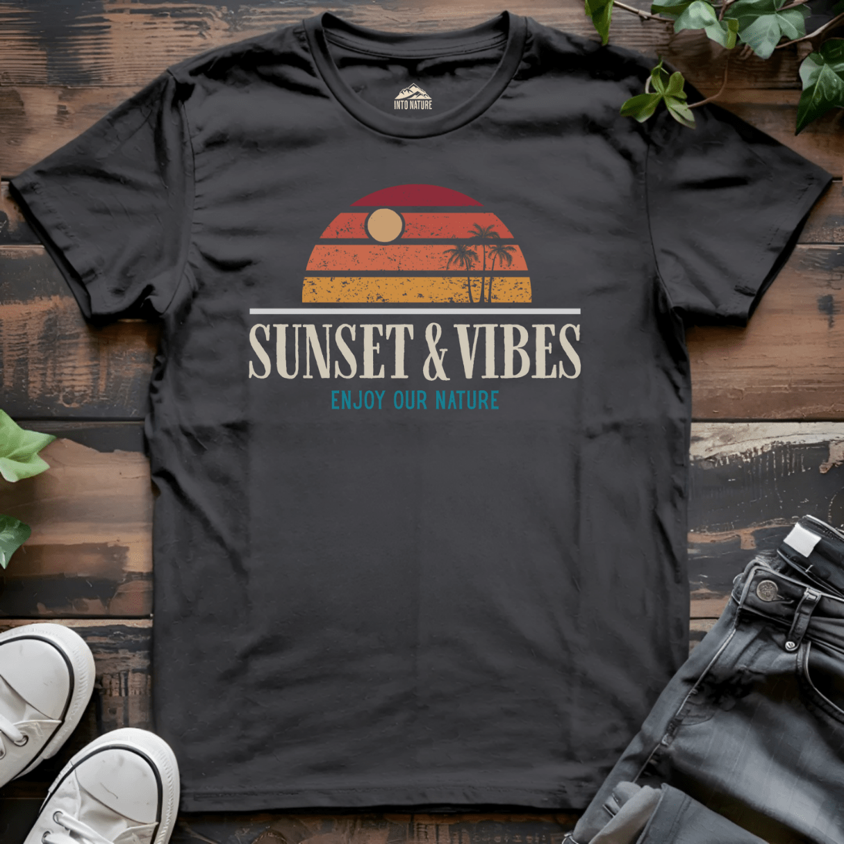 Sunset & Vibes Summer Tee - Into Nature Co.